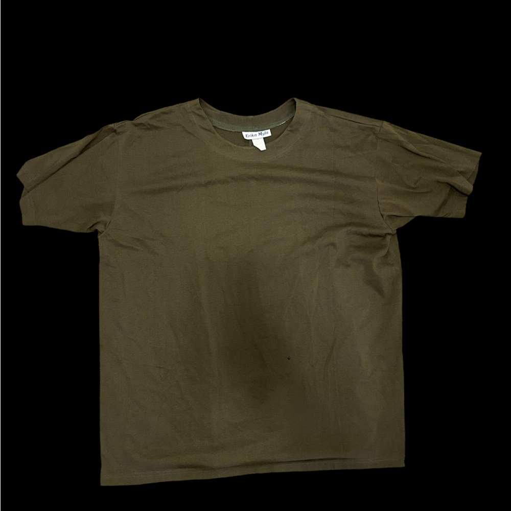 ✨ Khaki green Erika Myla cotton t-shirt✨